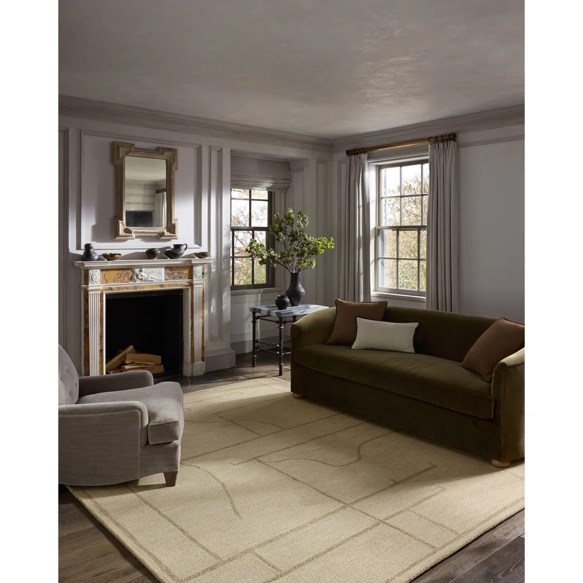 Jeremiah Brent x Loloi Barrow Ivory / Taupe Area Rug