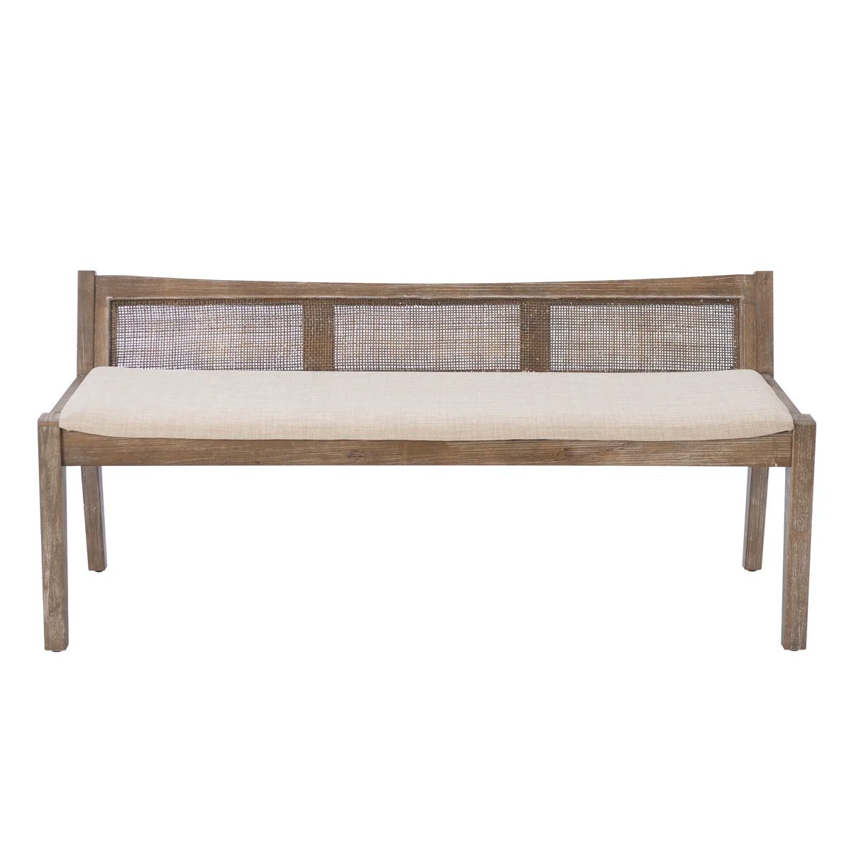 Donner Cane Back Cushioned Bench