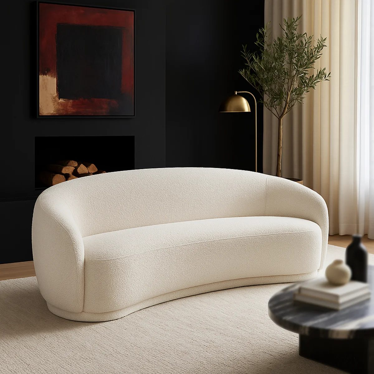 Foyzul Rolled Arm Chesterfield Sofa