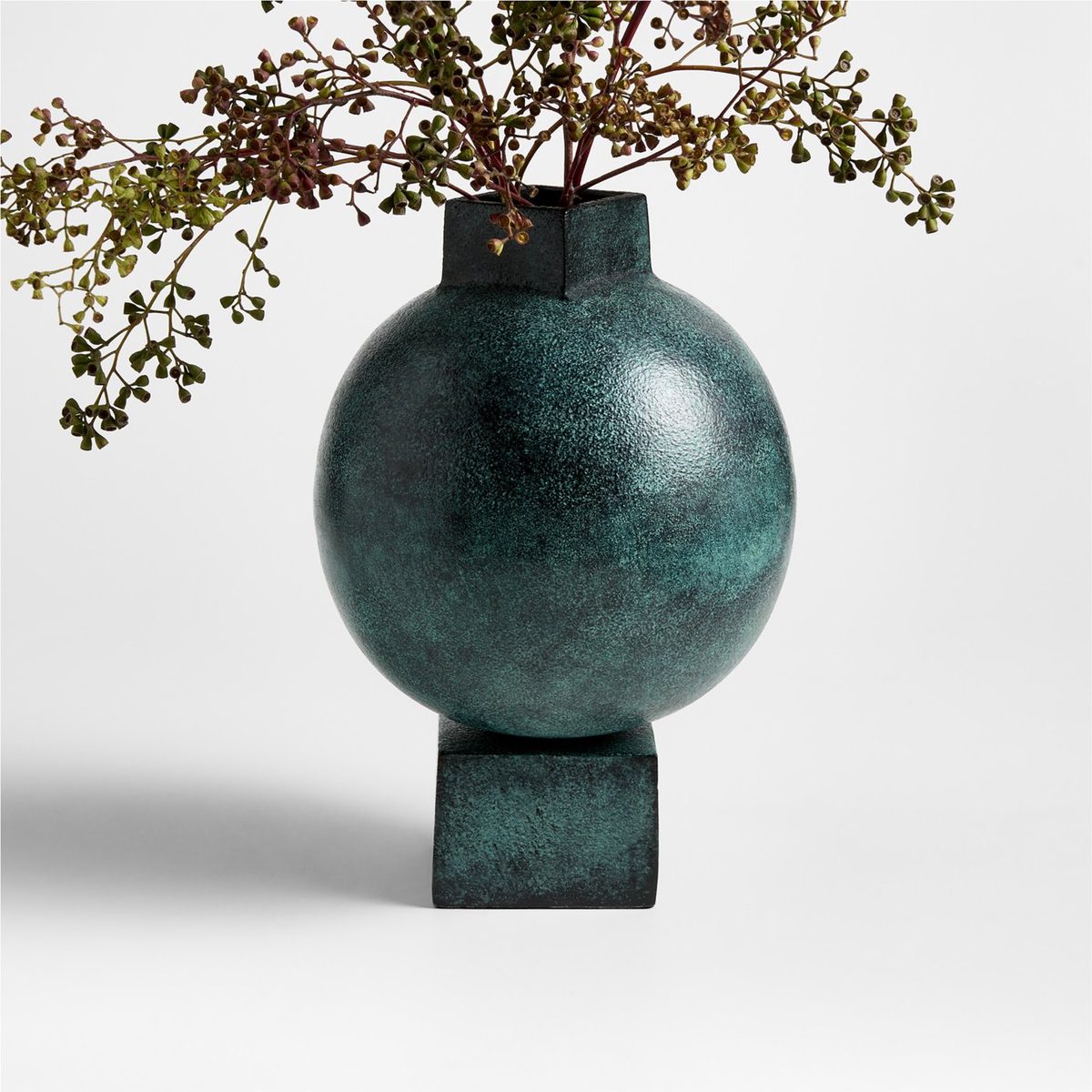 Giaco Small Green Patina Vase 10 by Jeremiah Brent