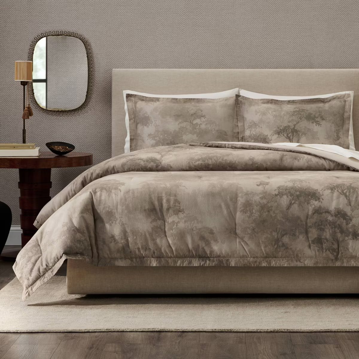 Jeremiah Brent Home 3pc King 'Walk in the Woods' Cotton Comforter Set Brown