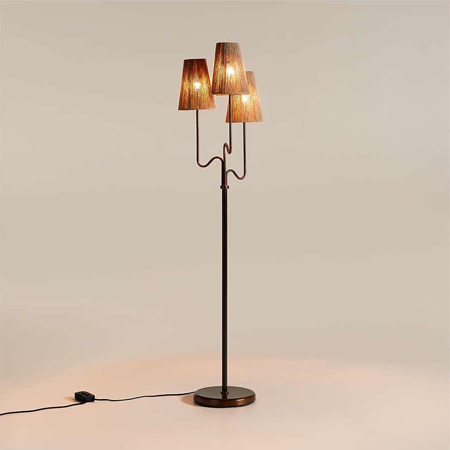 Ellery 3-Light Floor Lamp 68" by Jake Arnold