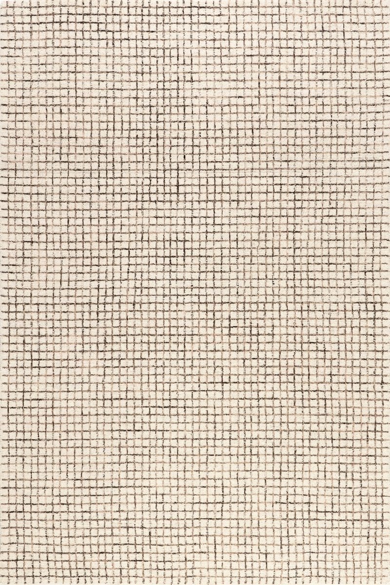 Melrose Checked Rug | Cream