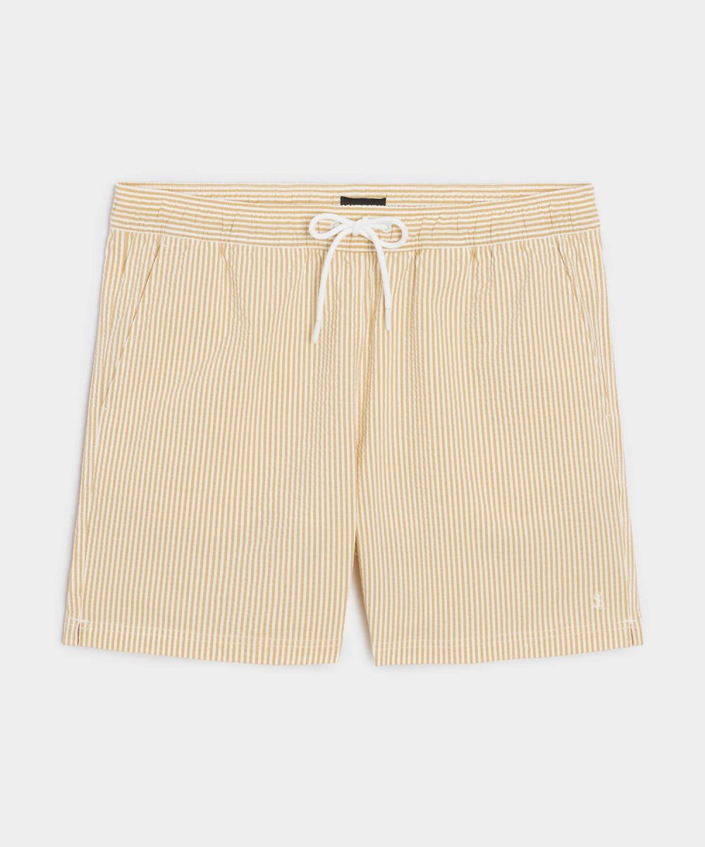 5" Seersucker Montauk Swim Trunk