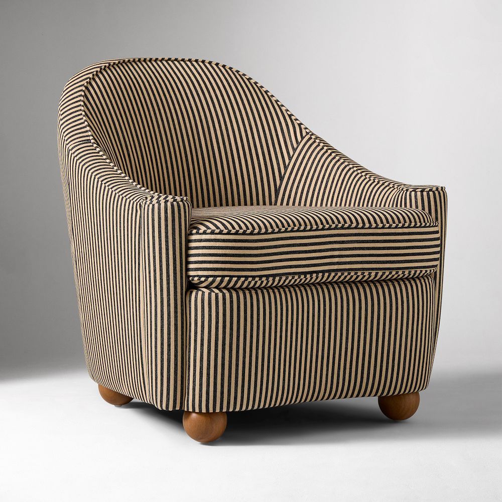 Pierce & Ward Curved Slipper Chair