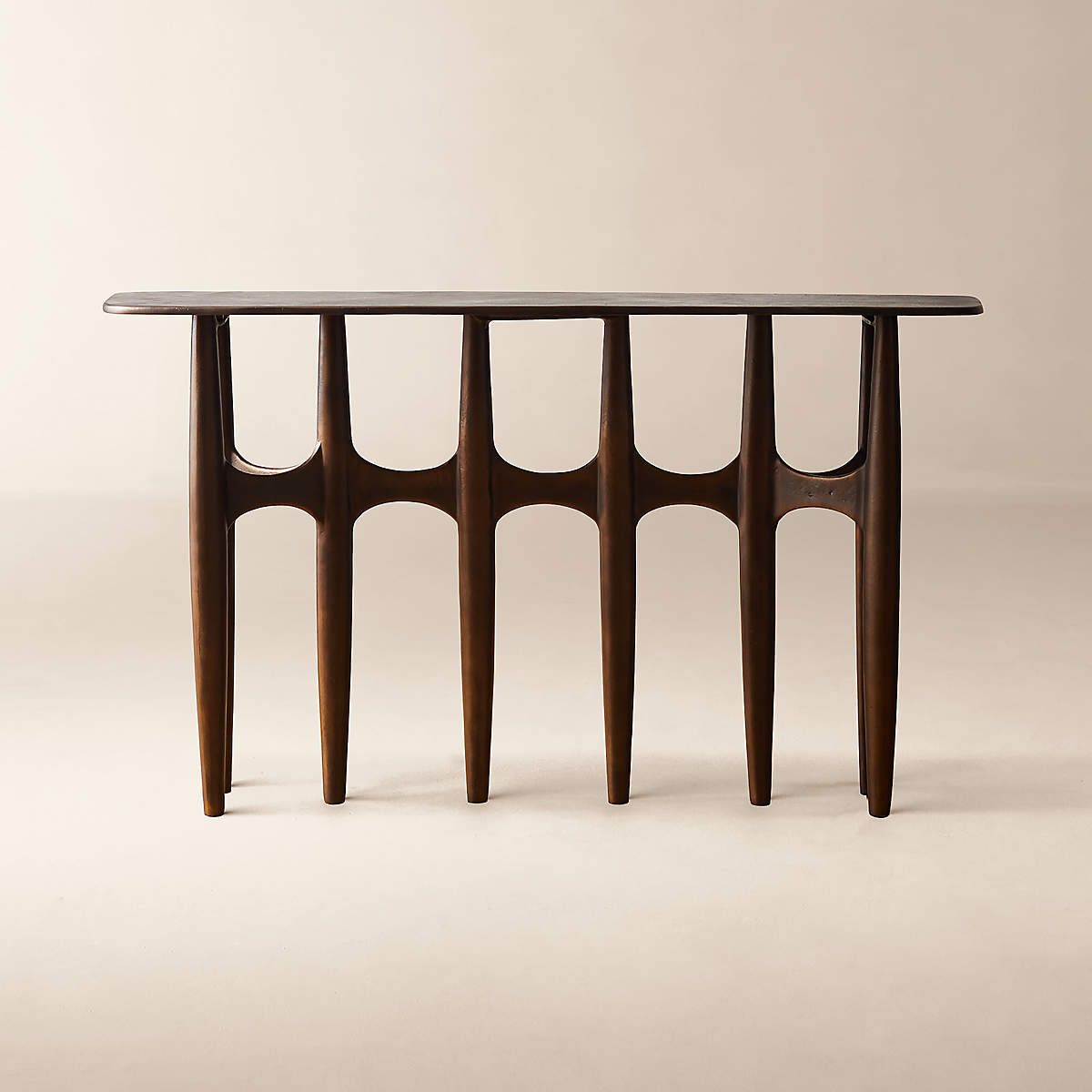Bixby 52" Bronze Cast Aluminum Console Table