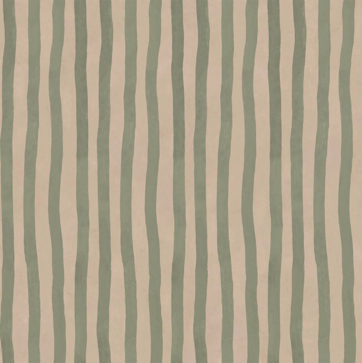 ARTIST'S STRIPE Wallpaper - Sap & Alabaster