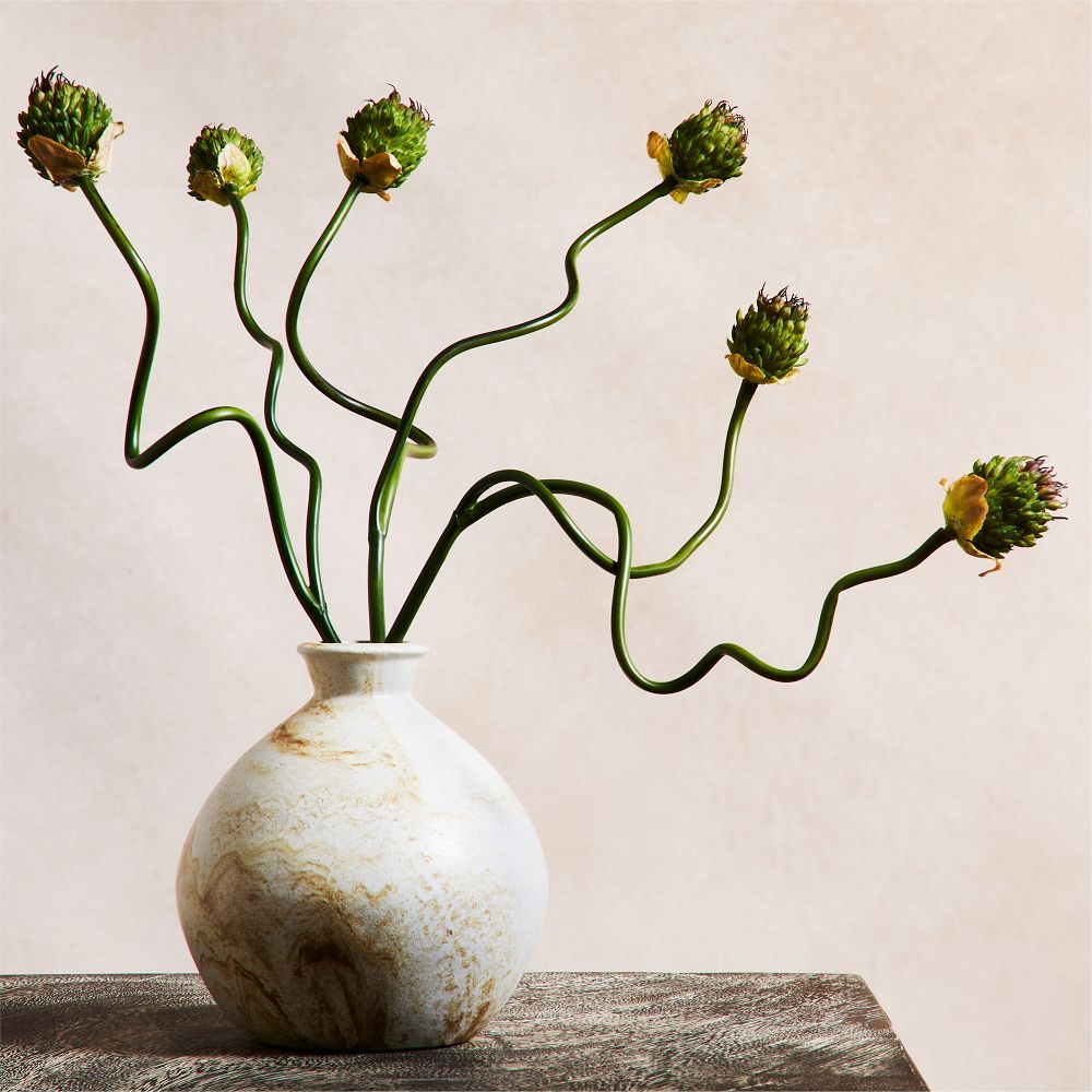 Faux Snake Ball Allium Stem