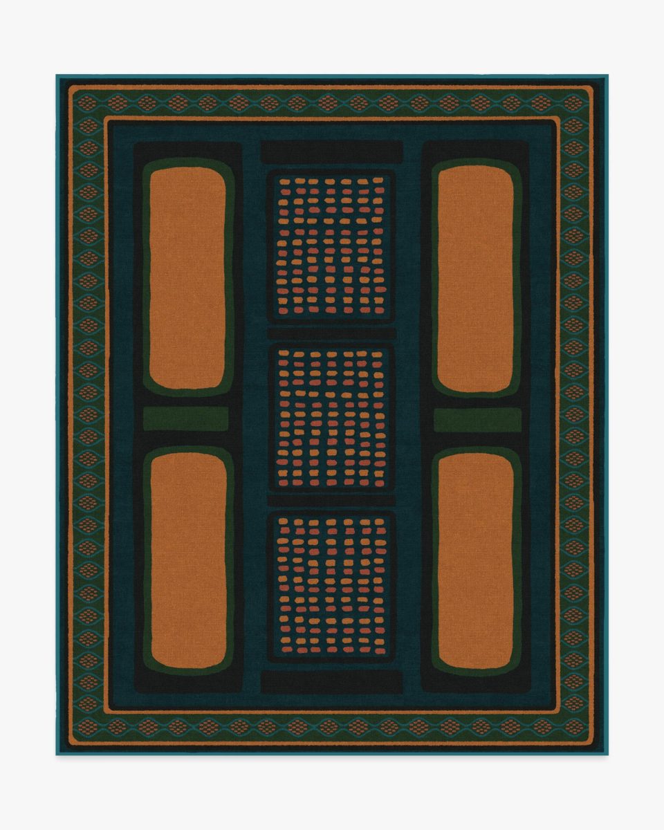 Nerissa Teal & Gold Rug